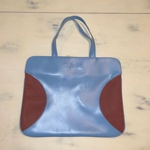 Clinique tote and make-up pouch